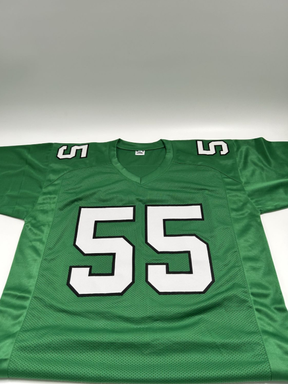 Brandon Graham Signed Custom Kelly Green Jersey (JSA)