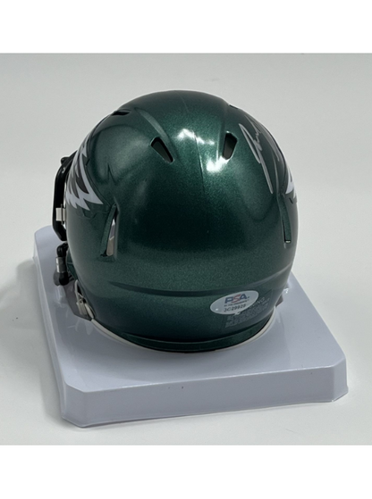 Jason Kelce Signed Philadelphia Eagles Mini Speed Helmet (PSA)