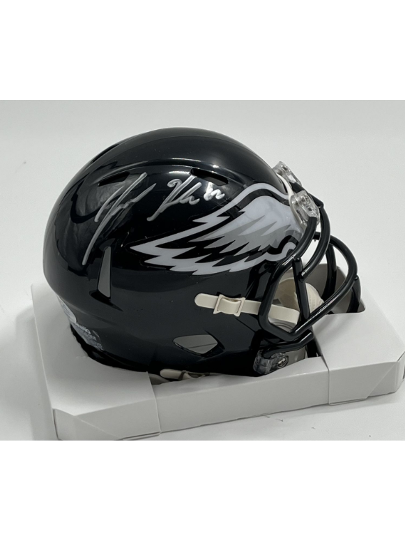 Jason Kelce Signed Philadelphia Eagles (Black) Mini Speed Helmet (PSA)