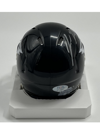 Jason Kelce Signed Philadelphia Eagles (Black) Mini Speed Helmet (PSA)