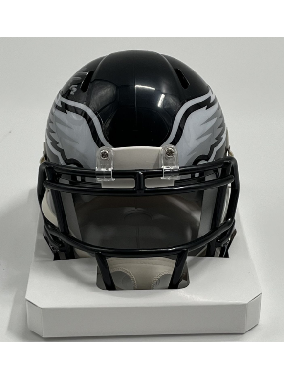Jason Kelce Signed Philadelphia Eagles (Black) Mini Speed Helmet (PSA)