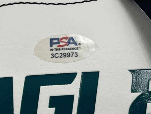 Sporting Equipment:Autographed:Jason Kelce Signed Philadelphia Eagles Logo Football (PSA)