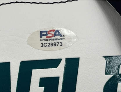 Sporting Equipment:Autographed:Jason Kelce Signed Philadelphia Eagles Logo Football (PSA)