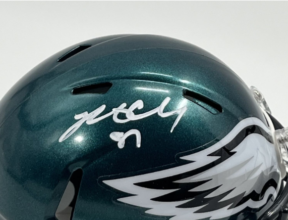 Brent Celek Signed Eagles Speed Mini Helmet (Beckett)
