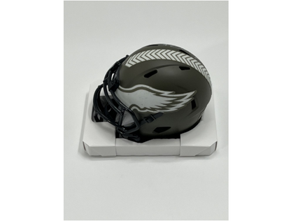 Vince Papale Signed Eagles Salute To Service Alternate Speed Mini Helmet Inscribed &quot;Invincible&quot;