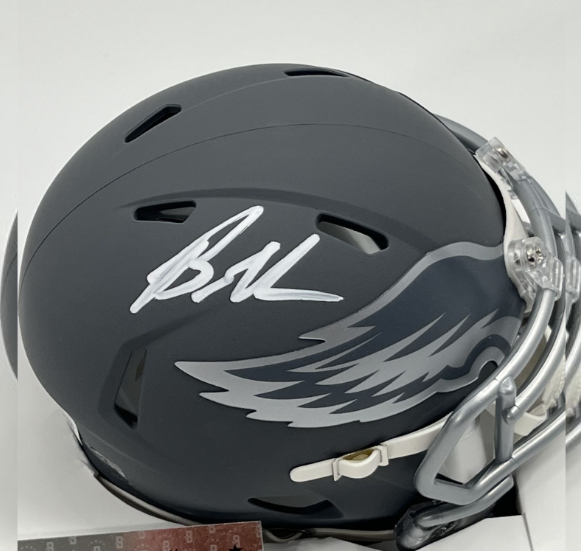 Brandon Graham Signed Eagles Slate Alternate Speed Mini Helmet (Beckett)