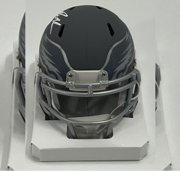 Brandon Graham Signed Eagles Slate Alternate Speed Mini Helmet (Beckett)