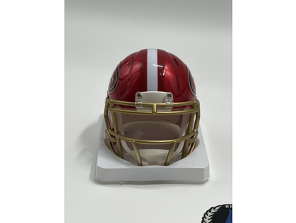 Brandon Aiyuk Signed Eagles Flash Alternate Speed Mini Helmet (Beckett)