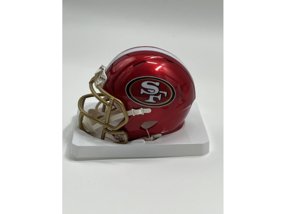 Brandon Aiyuk Signed Eagles Flash Alternate Speed Mini Helmet (Beckett)
