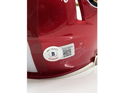 Brandon Aiyuk Signed Eagles Flash Alternate Speed Mini Helmet (Beckett)