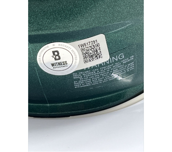 Fletcher Cox Signed Eagles (Mid Night Green) Speed Mini Helmet (Beckett)
