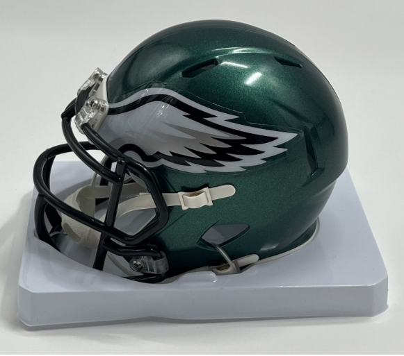 Fletcher Cox Signed Eagles (Mid Night Green) Speed Mini Helmet (Beckett)