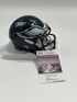 Jalen Hurts (Mid Night Green) Riddell Mini Helmet (JSA)