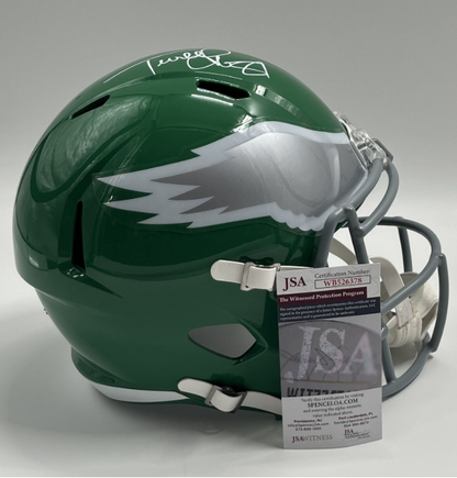 Terrell Owens Signed Eagles Full-Size Speed Helmet (JSA)