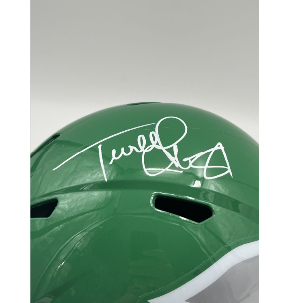 Terrell Owens Signed Eagles Full-Size Speed Helmet (JSA)