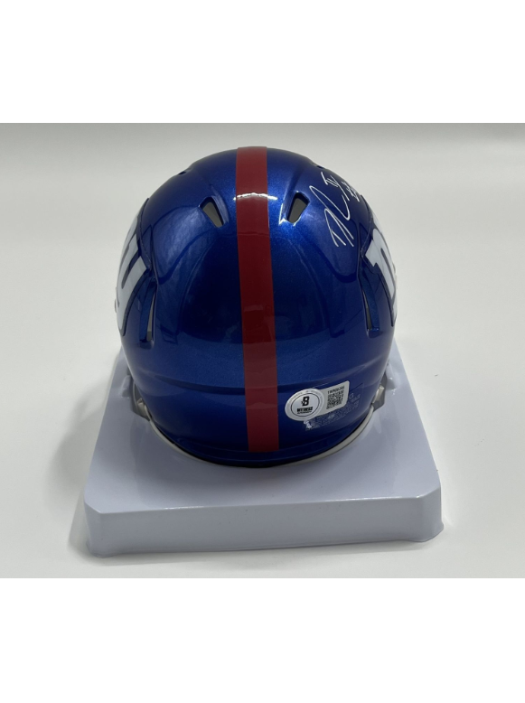 Dexter Lawrence II Signed Giants Speed Mini Helmet (Beckett)