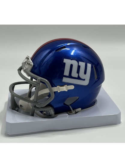 Dexter Lawrence II Signed Giants Speed Mini Helmet (Beckett)