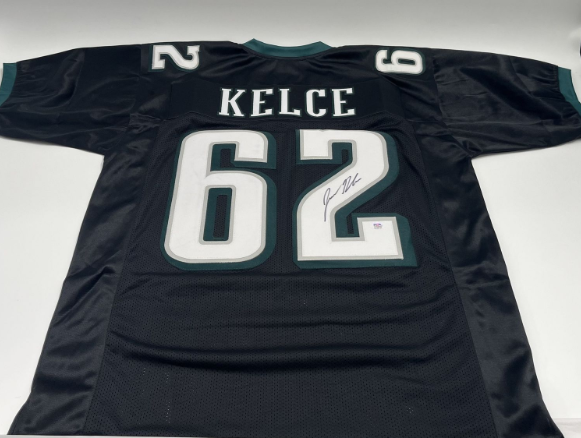 Jason Kelce Signed, Custom Jersey (PSA)