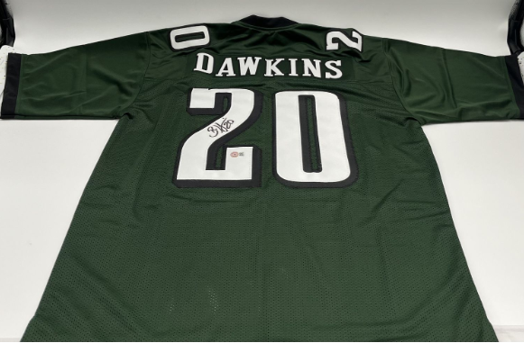 Brian Dawkins Signed Custom Jersey (Beckett)