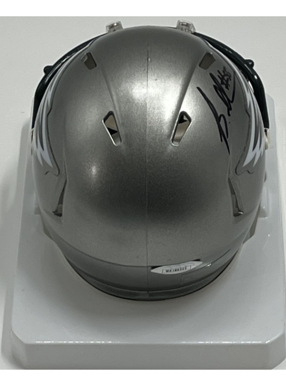 Brandon Graham Signed Eagles Flash Alternate Speed Mini Helmet (JSA)