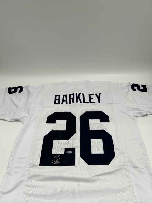 Saquon Barkley Signed Custom Penn State Jersey (Beckett)