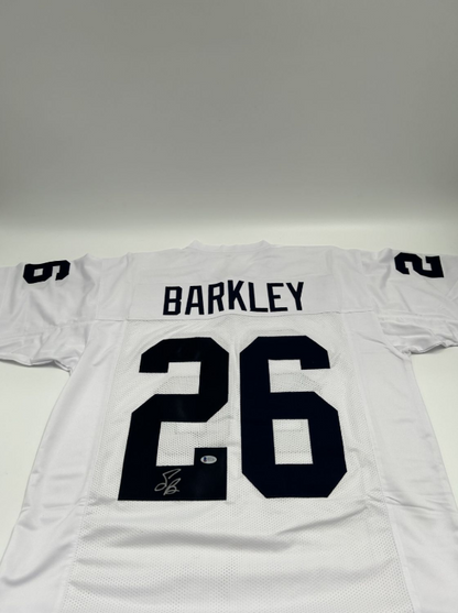 Saquon Barkley Signed Custom Penn State Jersey (Beckett)