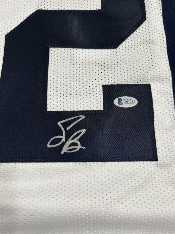Saquon Barkley Signed Custom Penn State Jersey (Beckett)