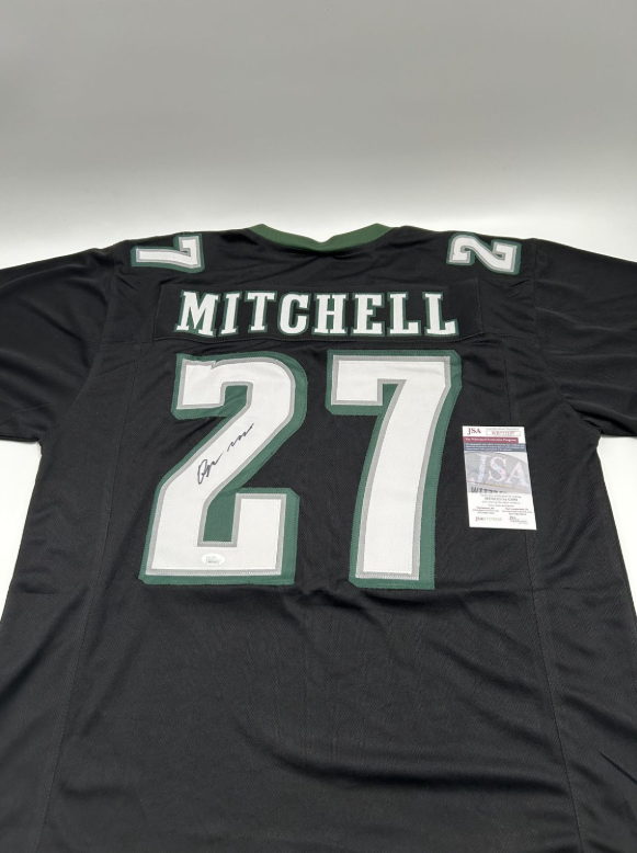 Quinyon Mitchell Signed Custom Black Jersey (JSA)