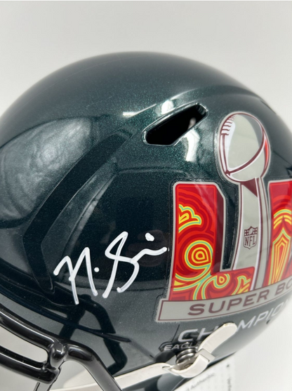 Nick Sirianni Signed Eagles Super Bowl LIX Full-Size Speed Helmet (Beckett)