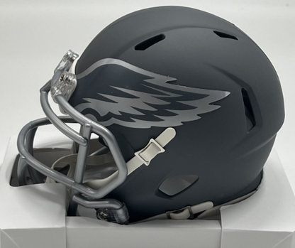 A.J. Brown Signed Eagles Slate Alternate Speed Mini Helmet (Beckett)