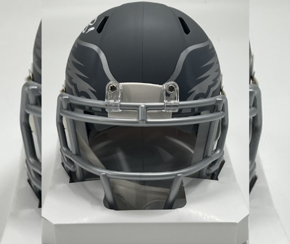 A.J. Brown Signed Eagles Slate Alternate Speed Mini Helmet (Beckett)