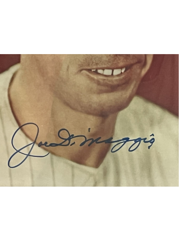 Custom Framed &amp; Signed Joe Dimaggio 8X10 Photo (PSA/DNA)