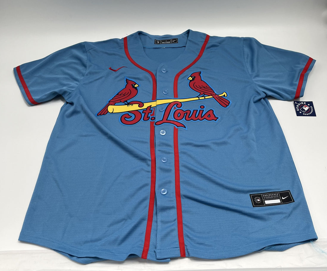 Nolan Arenado Signed Cardinals Nike (Lt. blue) Authentic Jersey (JSA)