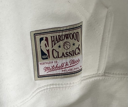 76ers White Retro Mitchell &amp; Ness Hoodie
