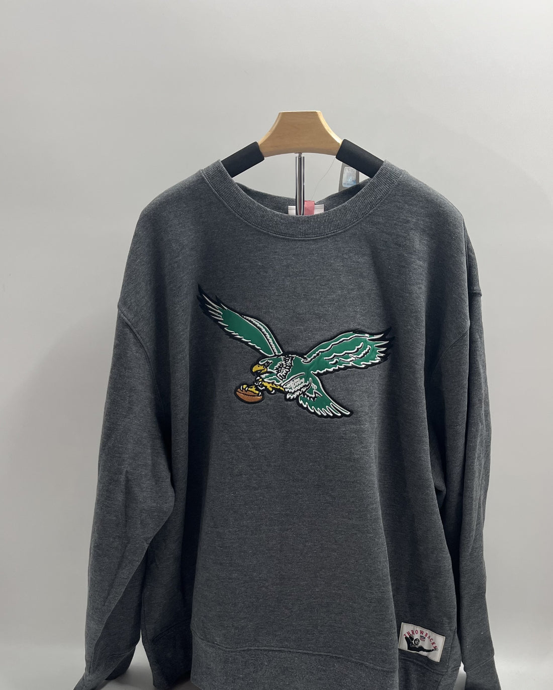 M&amp;N Gray Eagles Vintage Logo Playoff Win 2.0 Fleece Pullover SS