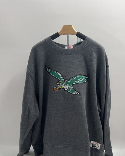 M&amp;N Gray Eagles Vintage Logo Playoff Win 2.0 Fleece Pullover SS