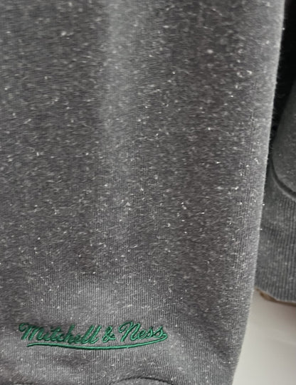 M&amp;N Gray Eagles NFL Snow Washed Fleece Crew Vintage (white) Logo