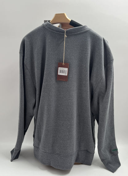 M&amp;N Gray Eagles NFL Snow Washed Fleece Crew Vintage (white) Logo