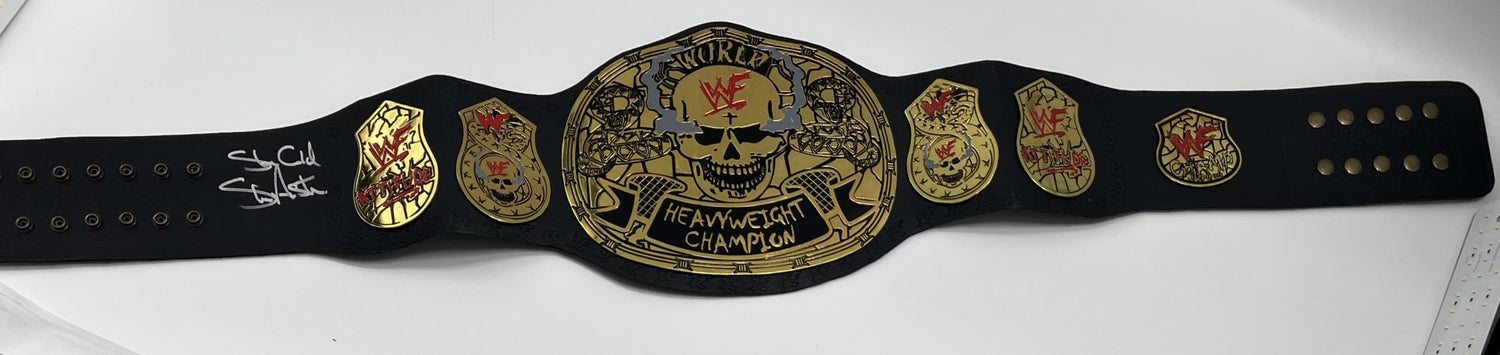 &quot;Stone Cold&quot; Steve Austin Signed Full-Size  World Heavyweight Wrestling Champion Belt (Beckett)