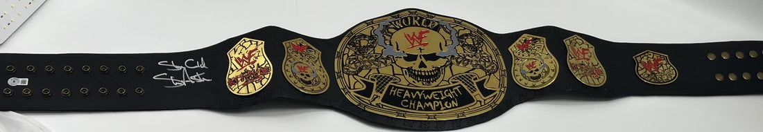 &quot;Stone Cold&quot; Steve Austin Signed Full-Size  World Heavyweight Wrestling Champion Belt (Beckett)