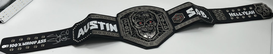 &quot;Stone Cold&quot; Steve Austin Signed Full-Size 3:16 Stone Cold Wrestling Belt (Beckett)
