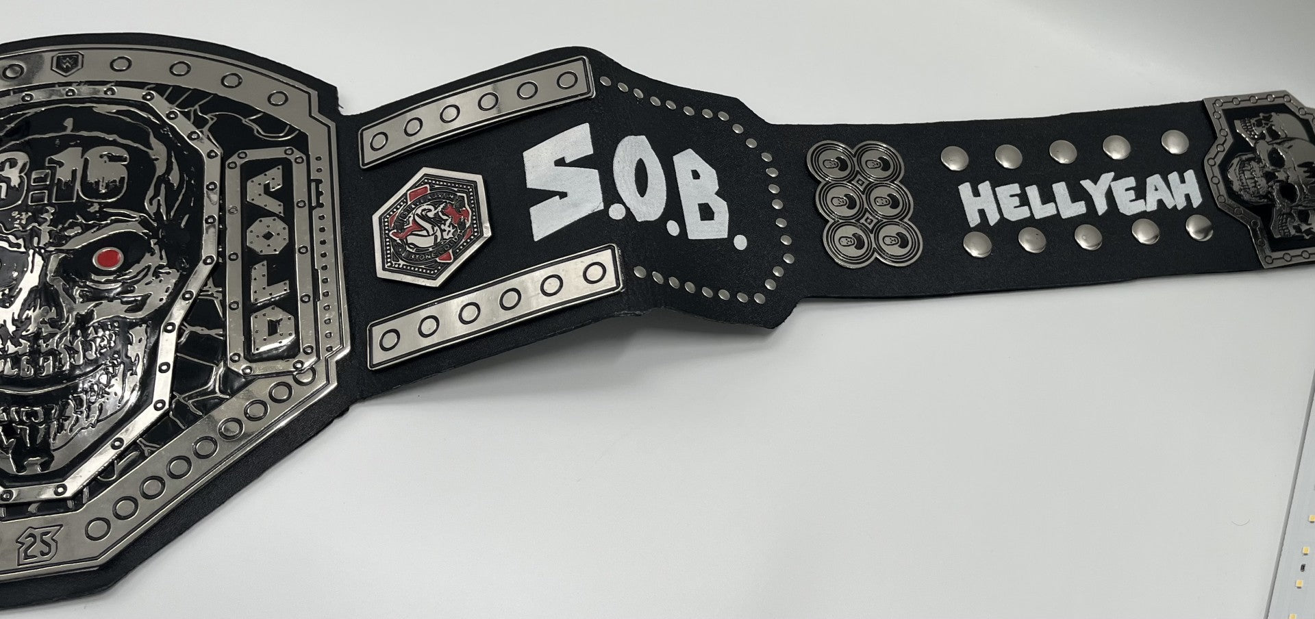 &quot;Stone Cold&quot; Steve Austin Signed Full-Size 3:16 Stone Cold Wrestling Belt (Beckett)