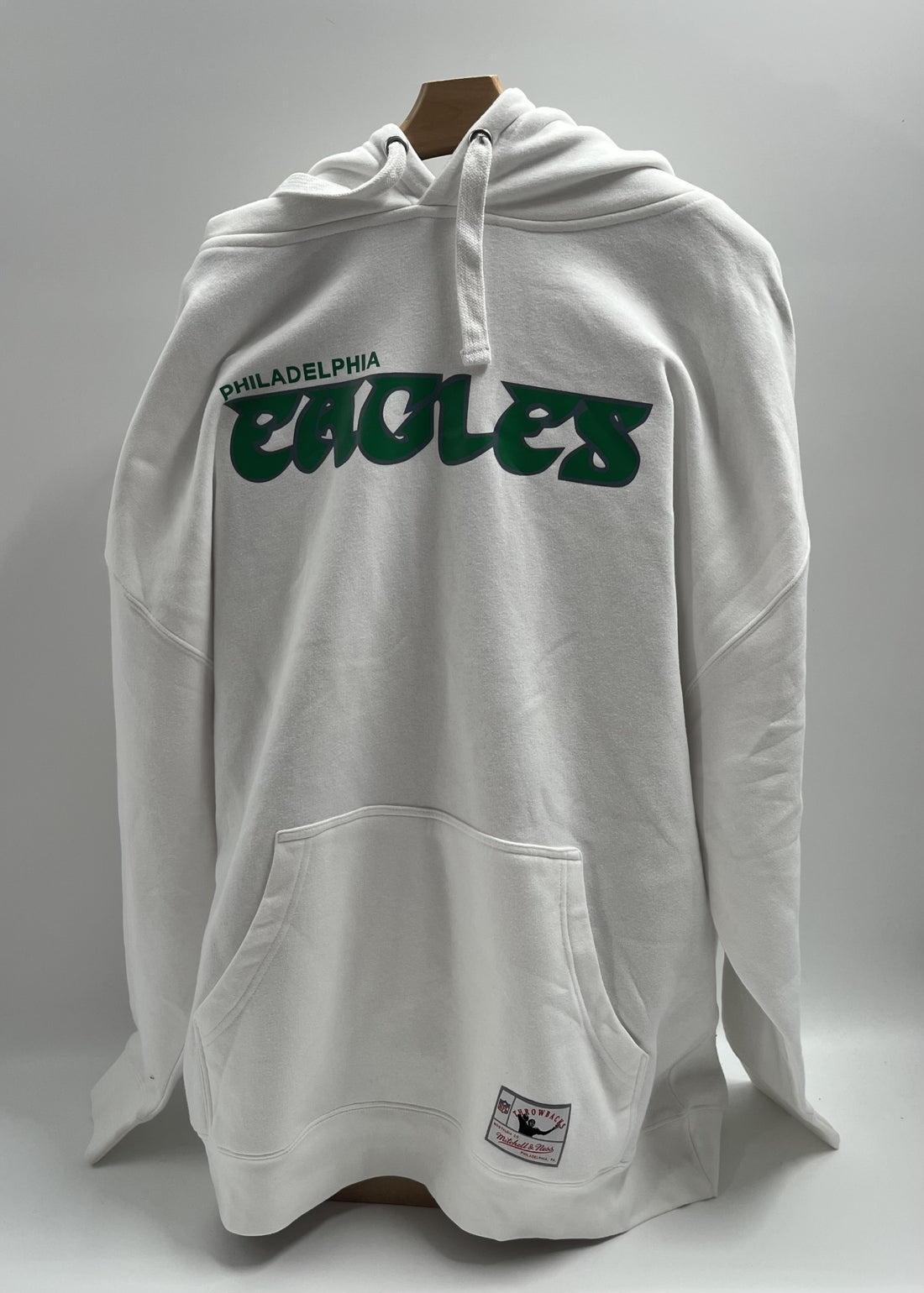 Mitchell &amp; Ness Philadelphia Eagles Heritage Fleece (white) Hoodie Vintage Logo